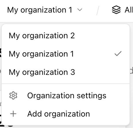 Sign in and land in an organization